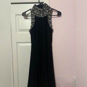 Black Betsy Adam Sparkly Cocktail Dress